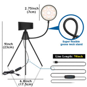NS-08 LED Dimmable Ring Lamp with Phone Tripod Stand Holder