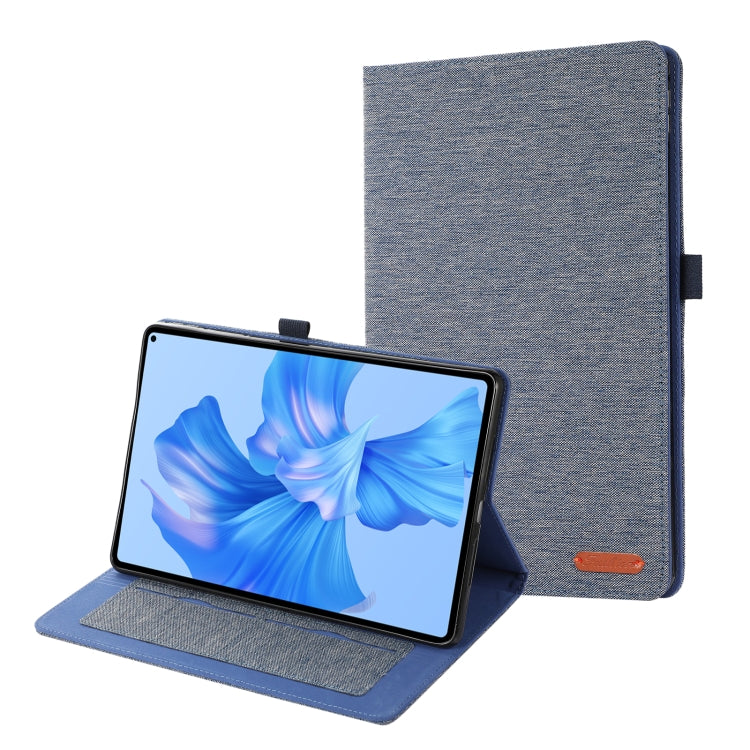 For Huawei MatePad Pro 11 2022  Fabric Leather Tablet Case(Blue)