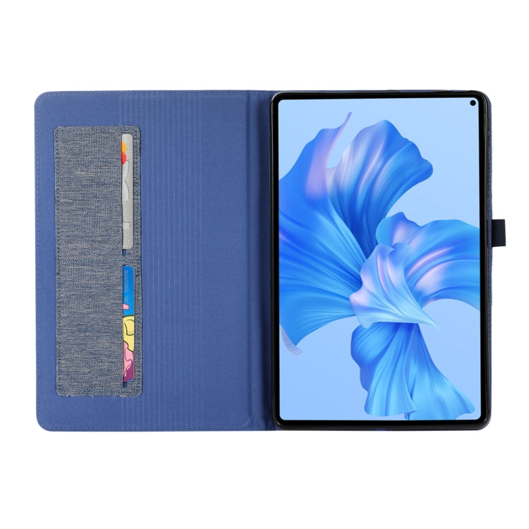 For Huawei MatePad Pro 11 2022  Fabric Leather Tablet Case(Blue)