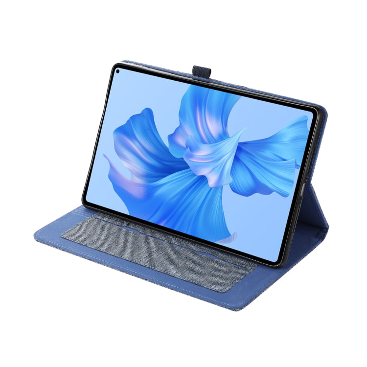 For Huawei MatePad Pro 11 2022  Fabric Leather Tablet Case(Blue)
