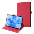 For Huawei MatePad Pro 11 2022  Fabric Leather Tablet Case(Red) - Huawei by PMC TechLife | Online Shopping South Africa | PMC TechLife | Buy Now Pay Later Mobicred