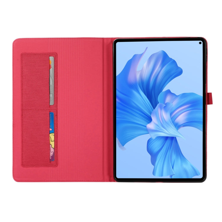For Huawei MatePad Pro 11 2022  Fabric Leather Tablet Case(Red)