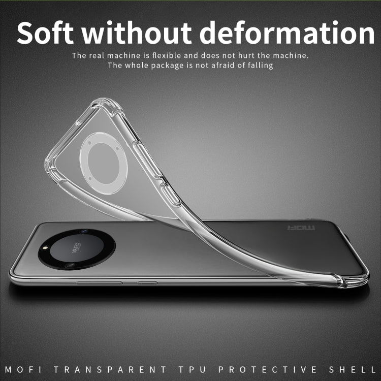 For Honor X40 MOFI Ming Series Ultra-thin TPU Phone Case(Transparent)