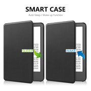 For Amazon Kindle 2022 Gen11 ENKAY Custer Texture Leather Smart Case(Dark Blue)