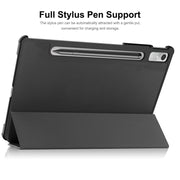 For Lenovo Tab P11 Pro Gen2 11.2 inch 2022 ENKAY Tri-fold Custer Texture Leather Stand Smart Case(Dark Blue)