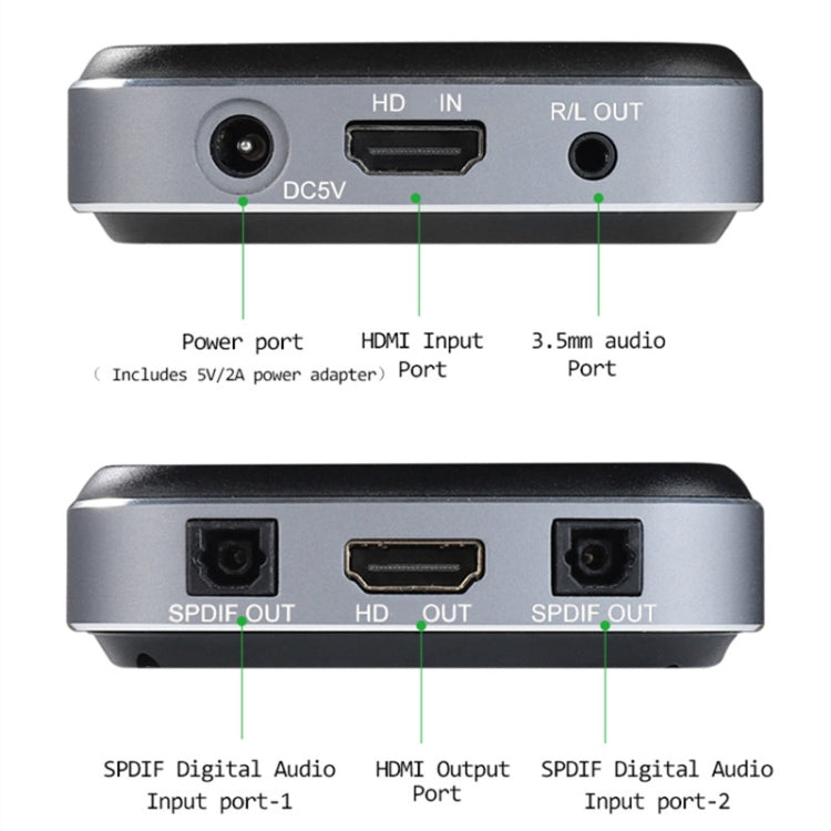 AYSA-11V21 8K/60Hz YbCr420 HDR10 Output 7.1 HDMI8K Audio Separator 2.1 Audio separator