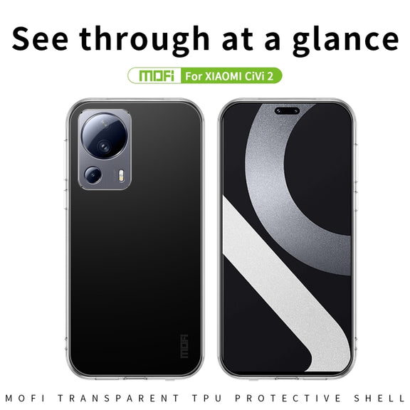 For Xiaomi Civi 2 MOFI Ming Series Ultra-thin TPU Phone Case(Transparent)