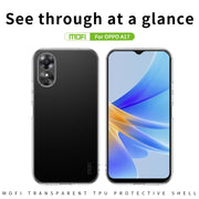 For OPPO A17 / A17K MOFI Ming Series Ultra-thin TPU Phone Case(Transparent)