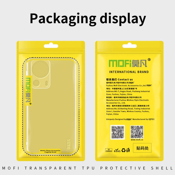 For OPPO A17 / A17K MOFI Ming Series Ultra-thin TPU Phone Case(Transparent)