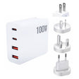 GaN 100W Dual USB + Dual USB-C/Type-C Multi Port Charger for Apple MacBook Series US / EU / UK / AU Plug - Cable & Adapter by PMC Jewellery | Online Shopping South Africa | PMC Jewellery | Buy Now Pay Later Mobicred