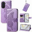 For Huawei Nova 10 Pro Butterfly Love Flower Embossed Leather Phone Case(Lavender) - free shipping - PMC TechLife - Order now!