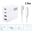 GaN 100W Dual USB+Dual USB-C/Type-C Multi Port Charger with  1.8m Type-C to MagSafe 1 / L Header Data Cable US / EU / UK / AU Plug - free shipping - PMC Jewellery - Order now!