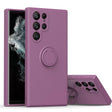 For Samsung Galaxy S23 Ultra 5G Ring Kickstand TPU Silicone Phone Case(Purple) - Galaxy S23 Ultra 5G Cases by PMC TechLife | Online Shopping South Africa | PMC TechLife