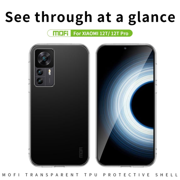 For Xiaomi 12T / 12T Pro MOFI Ming Series Ultra-thin TPU Phone Case(Transparent)