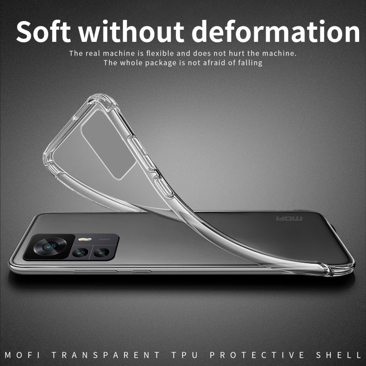 For Xiaomi 12T / 12T Pro MOFI Ming Series Ultra-thin TPU Phone Case(Transparent)