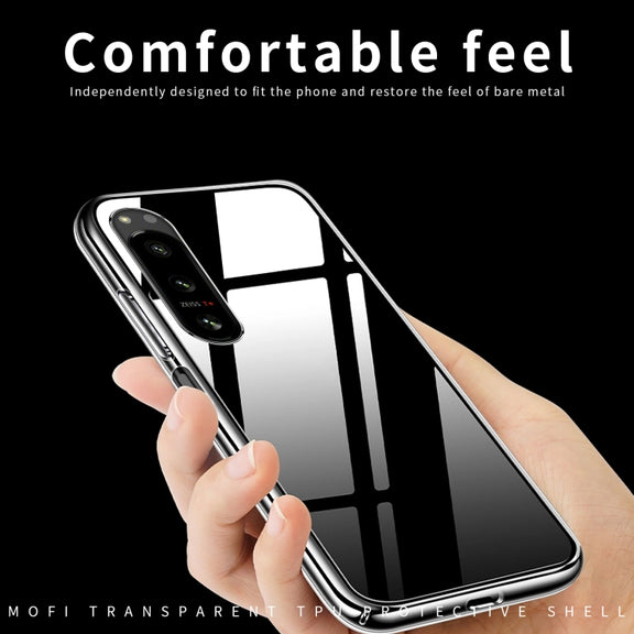 For Sony Xperia 5 IV MOFI Ming Series Ultra-thin TPU Phone Case(Transparent)