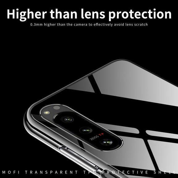 For Sony Xperia 5 IV MOFI Ming Series Ultra-thin TPU Phone Case(Transparent)