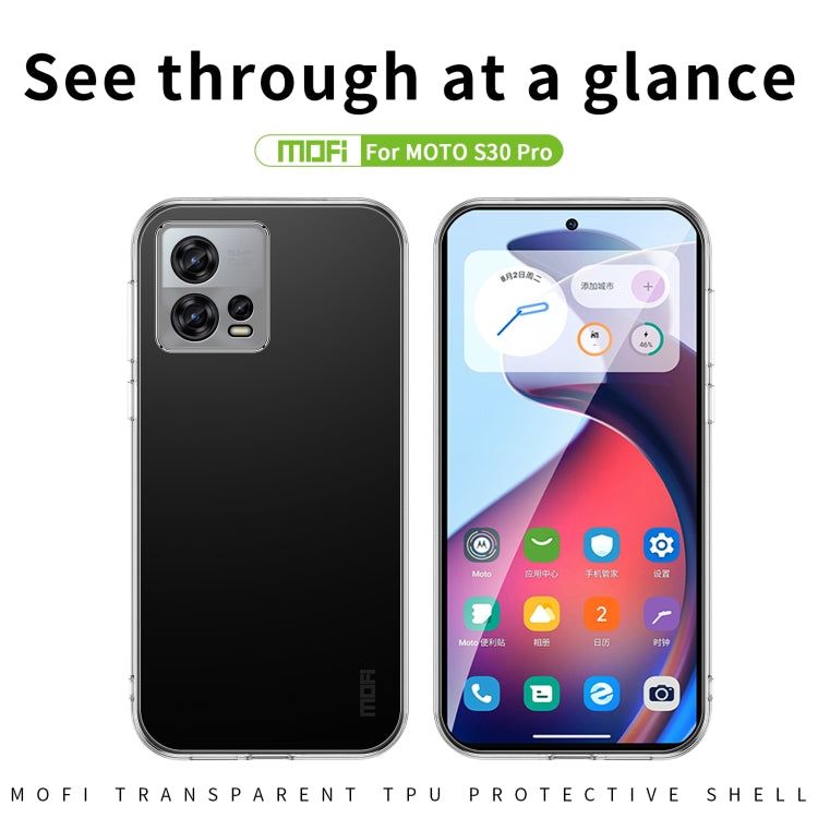 For Motorola Moto S30 Pro MOFI Ming Series Ultra-thin TPU Phone Case(Transparent)