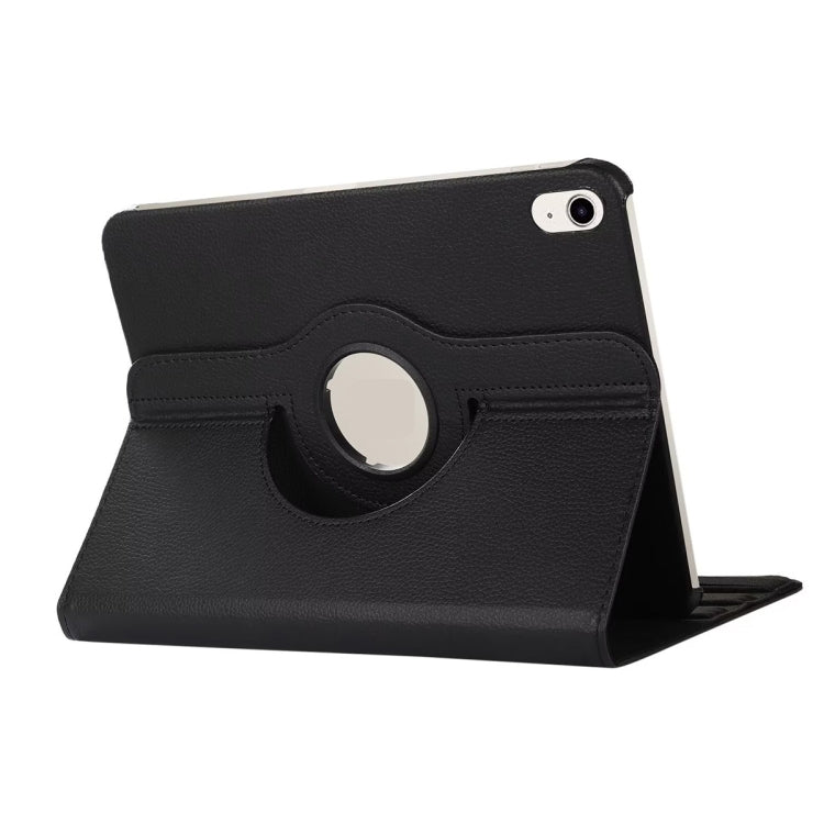 For iPad 2025 / 2022 ENKAY Hat-Prince 360 Degree Rotation Litchi Leather Smart Tablet Case(Black)