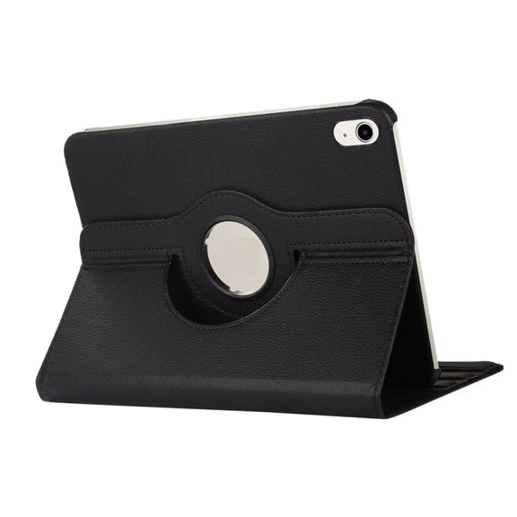 For iPad 2025 / 2022 ENKAY Hat-Prince 360 Degree Rotation Litchi Leather Smart Tablet Case(Black)