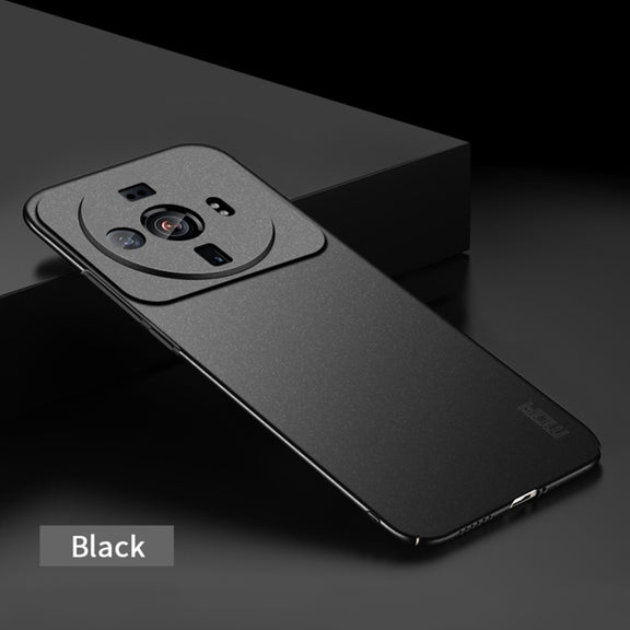 For Xiaomi 12s Ultra MOFI Fandun Series Frosted PC Ultra-thin Phone Case(Black)