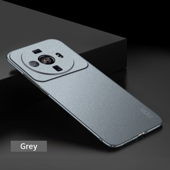 For Xiaomi 12s Ultra MOFI Fandun Series Frosted PC Ultra-thin Phone Case(Gray)