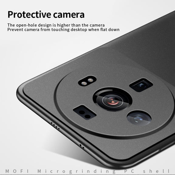For Xiaomi 12s Ultra MOFI Fandun Series Frosted PC Ultra-thin Phone Case(Green)
