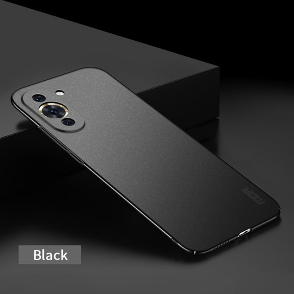 For Huawei Nova 10 Pro MOFI Fandun Series Frosted PC Ultra-thin Phone Case(Black)