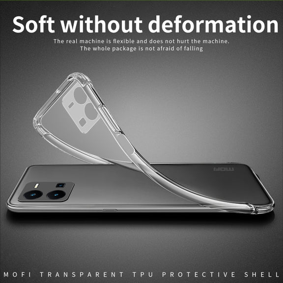 For vivo Y35 4G MOFI Ming Series Ultra-thin TPU Phone Case(Transparent)
