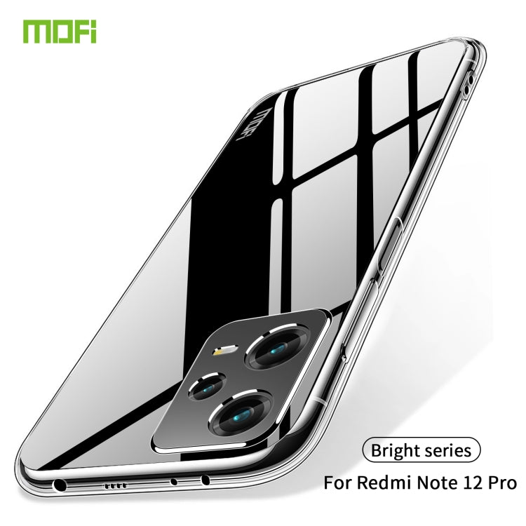 For XiaomiRedmi Note 12 Pro 5G China MOFI Ming Series Ultra-thin TPU Phone Case(Transparent)