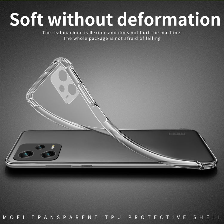 For XiaomiRedmi Note 12 Pro 5G China MOFI Ming Series Ultra-thin TPU Phone Case(Transparent)
