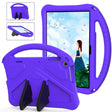 For Lenovo Tab M10 3rd Gen TB328FU / TB328XU 2022 EVA Shockproof Tablet Protective Case with Holder(Purple) - Lenovo by PMC TechLife | Online Shopping South Africa | PMC TechLife | Buy Now Pay Later Mobicred
