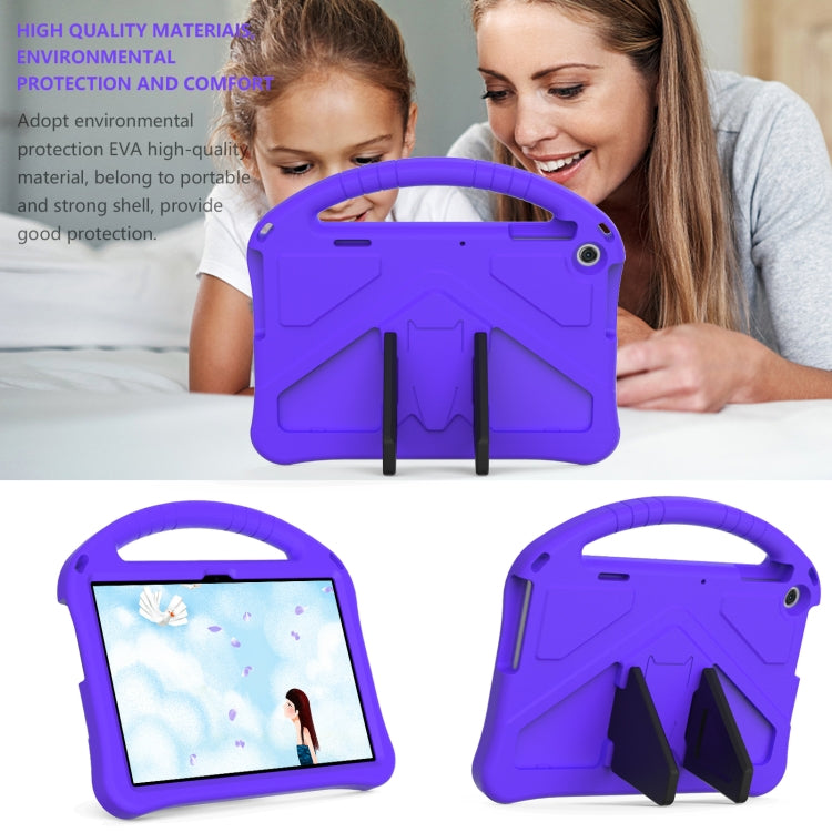 For Lenovo Tab M10 3rd Gen TB328FU / TB328XU 2022 EVA Shockproof Tablet Protective Case with Holder(Purple)