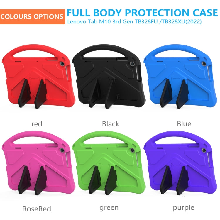 For Lenovo Tab M10 3rd Gen TB328FU / TB328XU 2022 EVA Shockproof Tablet Protective Case with Holder(Black)