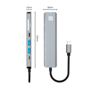 JUNSUNMAY 7 in 1 Type-C to 4K HDMI Docking Station Adapter PD Quick Charge Hub SD/TF Card Reader
