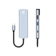 JUNSUNMAY 6 in 1 Type-C to 4K HDMI / Ethernet Docking Station Adapter PD Quick Charge Hub SD/TF Card Reader - USB HUB by JUNSUNMAY | Online Shopping South Africa | PMC TechLife | Buy Now Pay Later Mobicred