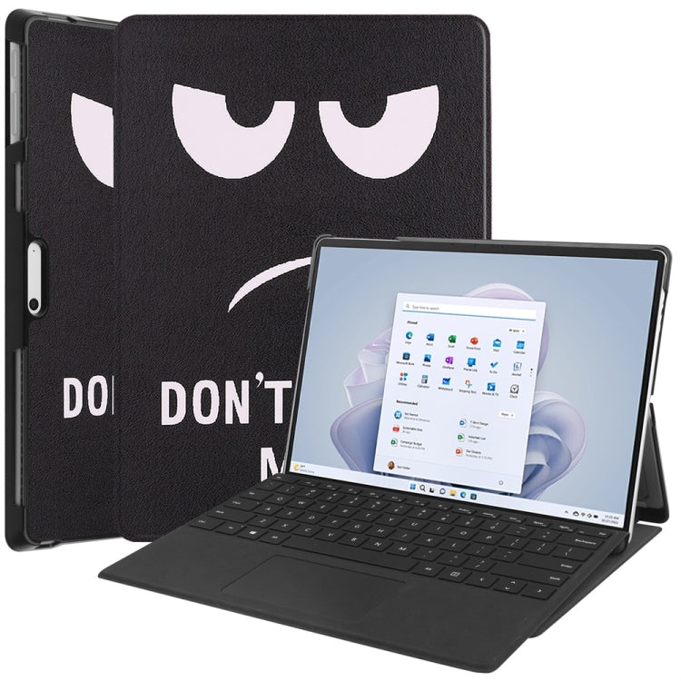 For Microsoft Surface Pro 9 / 10 / 11 JUNSUNMAY Custer Painted Stand Leather Tablet Case(Big Eye)