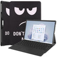For Microsoft Surface Pro 9 / 10 / 11 JUNSUNMAY Custer Painted Stand Leather Tablet Case(Big Eye) - free shipping - PMC TechLife - Order now!
