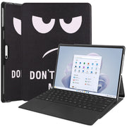 For Microsoft Surface Pro 9 / 10 / 11 JUNSUNMAY Custer Painted Stand Leather Tablet Case(Big Eye)