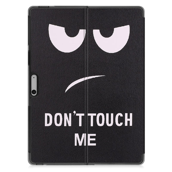 For Microsoft Surface Pro 9 / 10 / 11 JUNSUNMAY Custer Painted Stand Leather Tablet Case(Big Eye)
