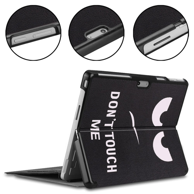 For Microsoft Surface Pro 9 / 10 / 11 JUNSUNMAY Custer Painted Stand Leather Tablet Case(Big Eye)