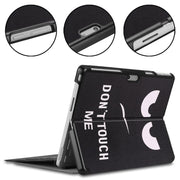 For Microsoft Surface Pro 9 / 10 / 11 JUNSUNMAY Custer Painted Stand Leather Tablet Case(Big Eye)