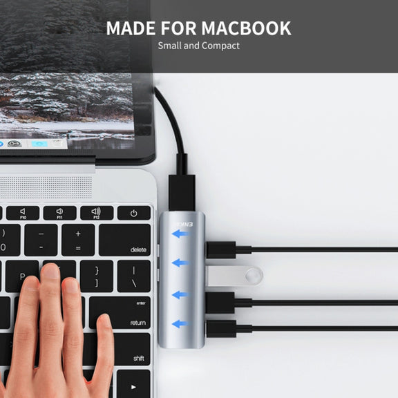 ENKAY Hat-Prince 5 in 2 Hub Type-C to 4K HDMI / USB 3.0 Docking Station Adapter