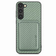 For Samsung Galaxy S23+ 5G Carbon Fiber Leather Card Magsafe Case(Green) - Galaxy S23+ 5G Cases by PMC TechLife | Online Shopping South Africa | PMC TechLife