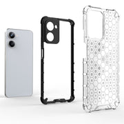For Realme 10 Pro 5G Honeycomb Phone Case(White)