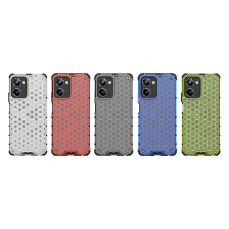 For Realme 10 Pro 5G Honeycomb Phone Case(White)