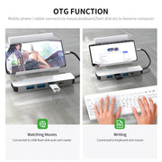 ENKAY Hat-Prince 5 in 1 Type-C Hub 4K HDMI Converter Docking Station USB 3.0 Adapter