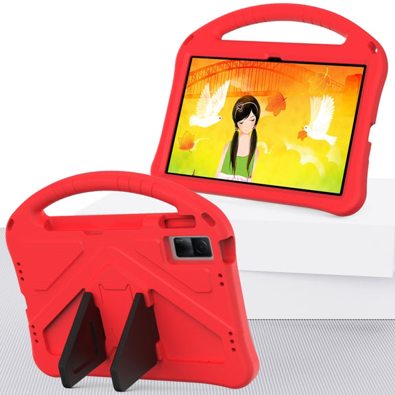 For OPPO Pad Air 10.36  2022 EVA Shockproof Tablet Case with Holder(Red)
