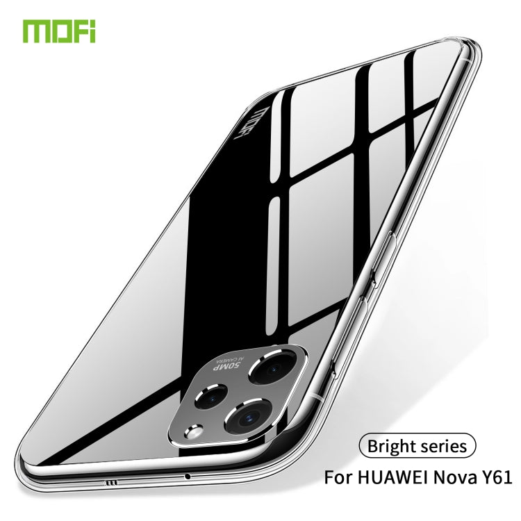 For Huawei Nova Y61 MOFI Ming Series Ultra-thin TPU Phone Case(Transparent)