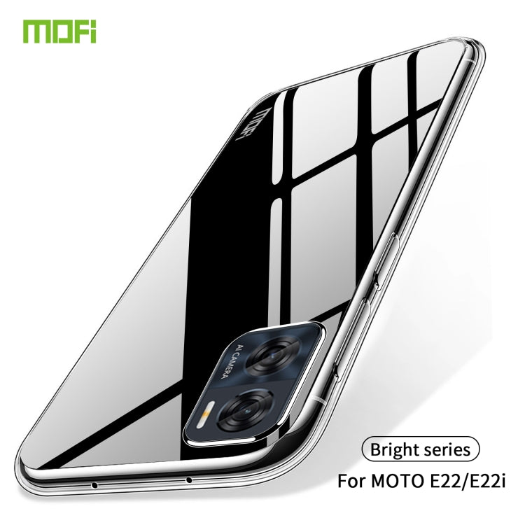 For Motorola Moto E22 / E22i MOFI Ming Series Ultra-thin TPU Phone Case(Transparent)